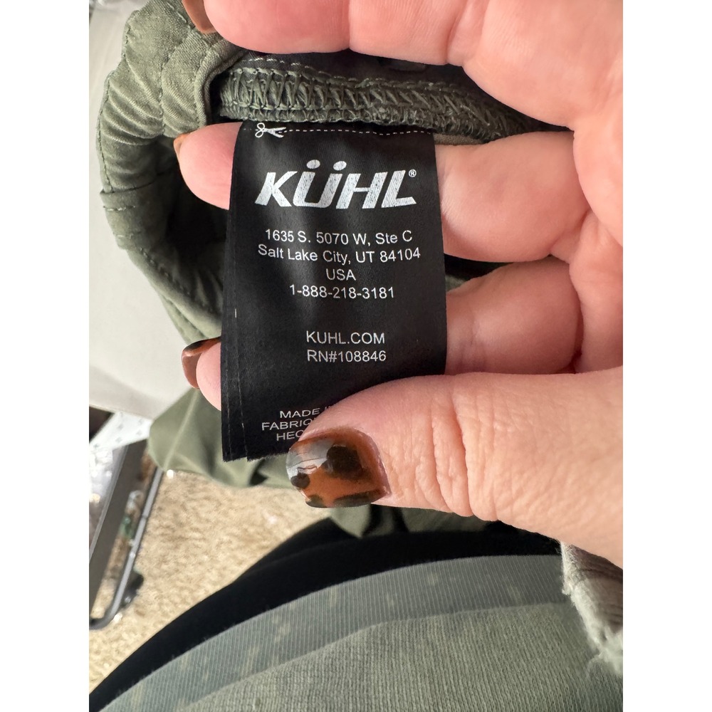 KUHL‎ Womans Freeflex Cargo Shorts Army Green Size 20W - Picture 9 of 10